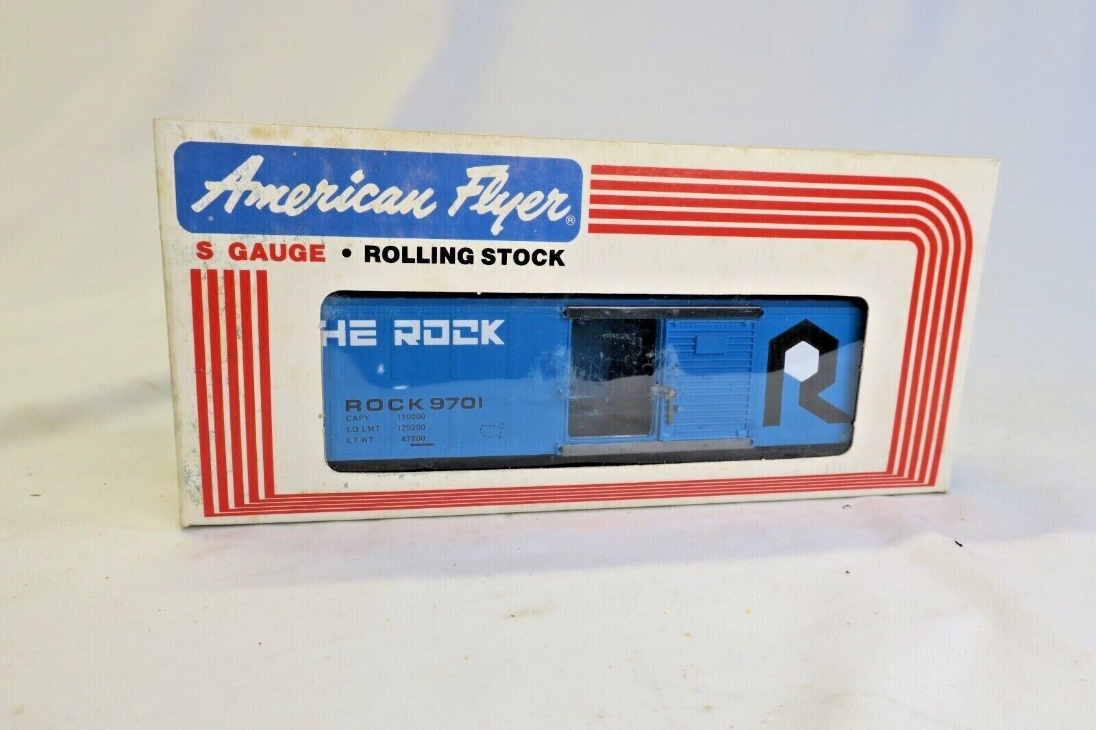 NEW AMERICAN FLYER 4-9701 ROCK BOX CAR - WISE GUYS HOBBIES LLC