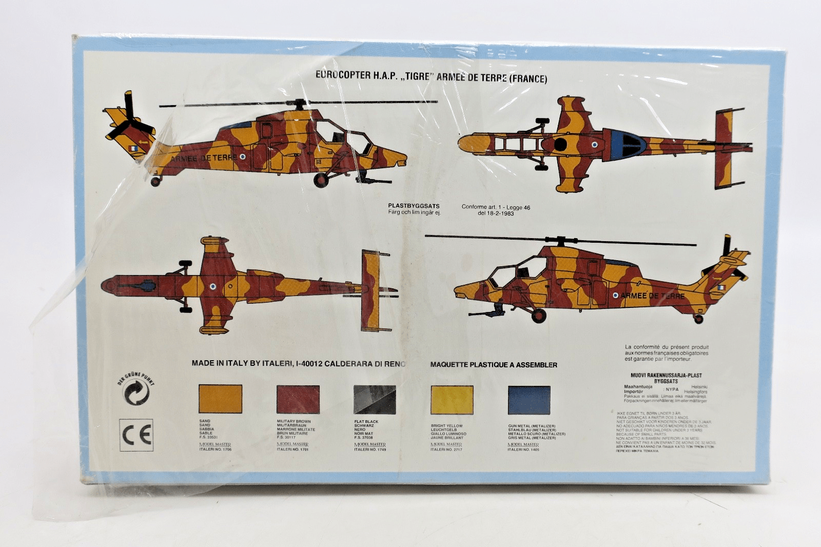 Italeri 1/72 Eurocopter HAP Tigre Model Kit 013 - WISE GUYS HOBBIES LLC