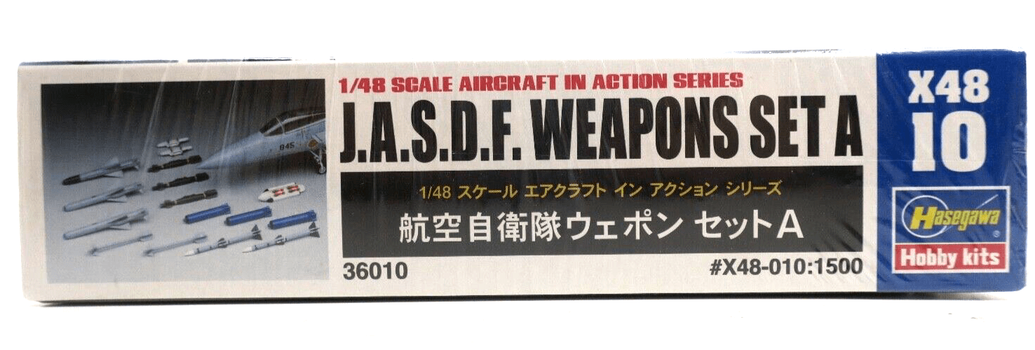 Hasegawa 1/48 JASDF Weapons Set A Model Kit X48-10 - WISE GUYS HOBBIES LLC