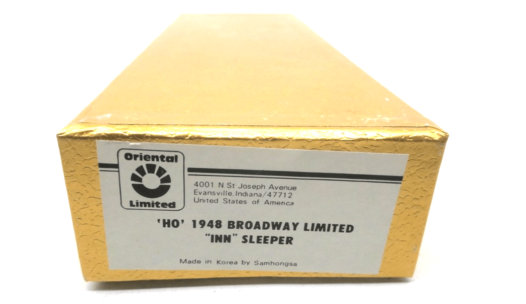 Oriental Limited HO Brass 1948 Broadway Ltd. "Inn" Sleeper Pennsylvania RR MIB - WISE GUYS HOBBIES LLC