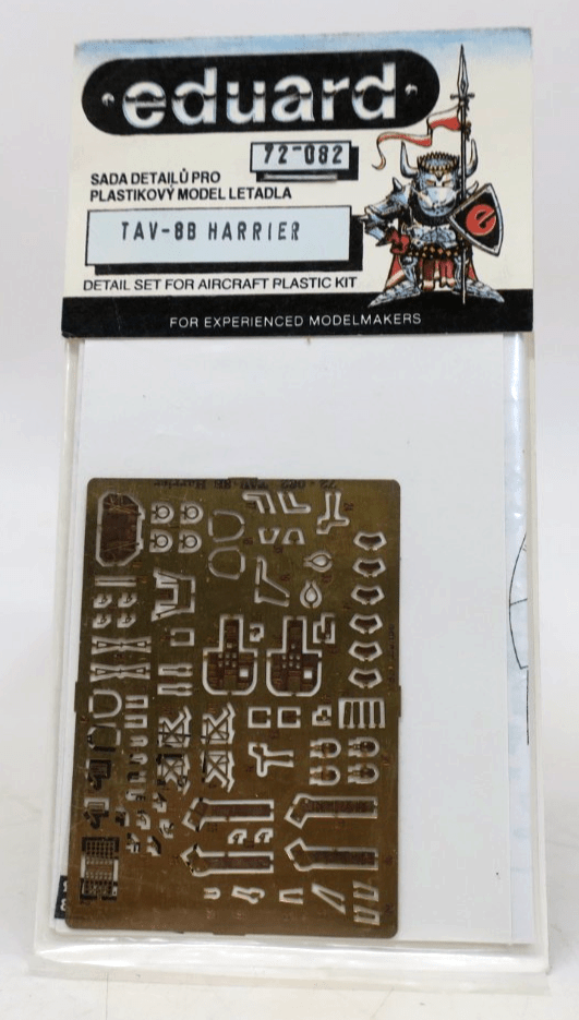 Eduard Photo Etch 1/72 TAV - 8B Harrier Detail Set 72 - 082 - WISE GUYS HOBBIES LLC