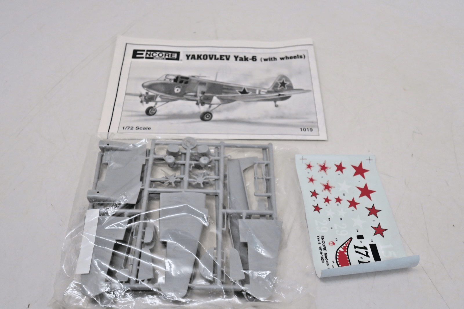 Encore Models 1/72 Yakovlev Yak - 6 (With Wheels) Model Kit 1019 - WISE GUYS HOBBIES LLC