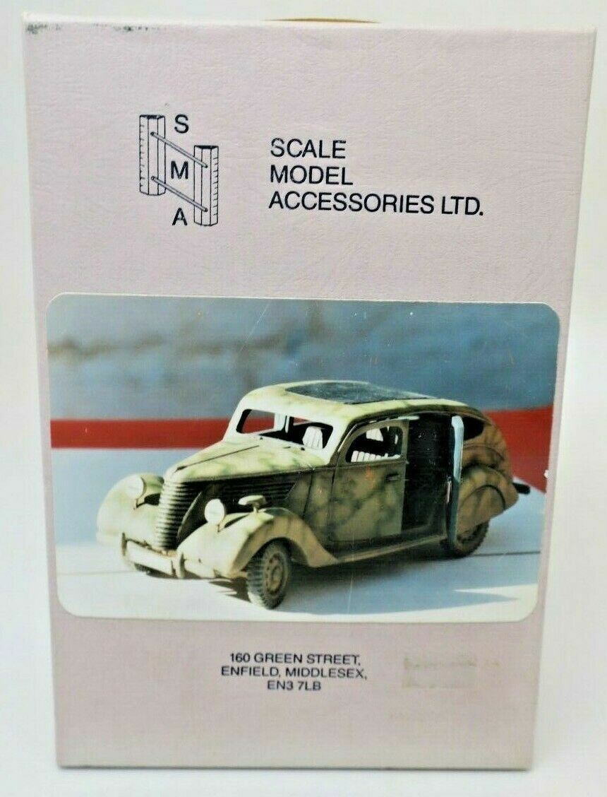 SCALE MODEL ACCESSORIES GERMAN FORD V-8 SALOON STAFF CAR 1/35 RESIN SMAV 132 - WISE GUYS HOBBIES LLC