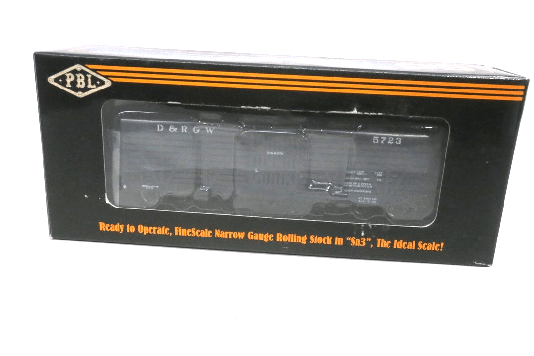 PBL Sn3 RTR PBL-5723-01 D&RGW Single Deck Stock Car 5723 Sn3 1:64 NIB - WISE GUYS HOBBIES LLC