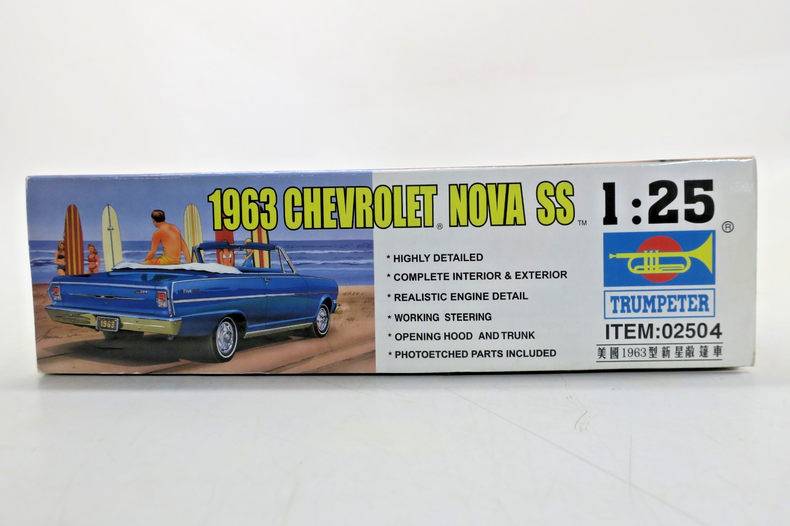 Trumpeter 1/25 1963 Chevrolet Nova SS Convertible Model Kit #02504