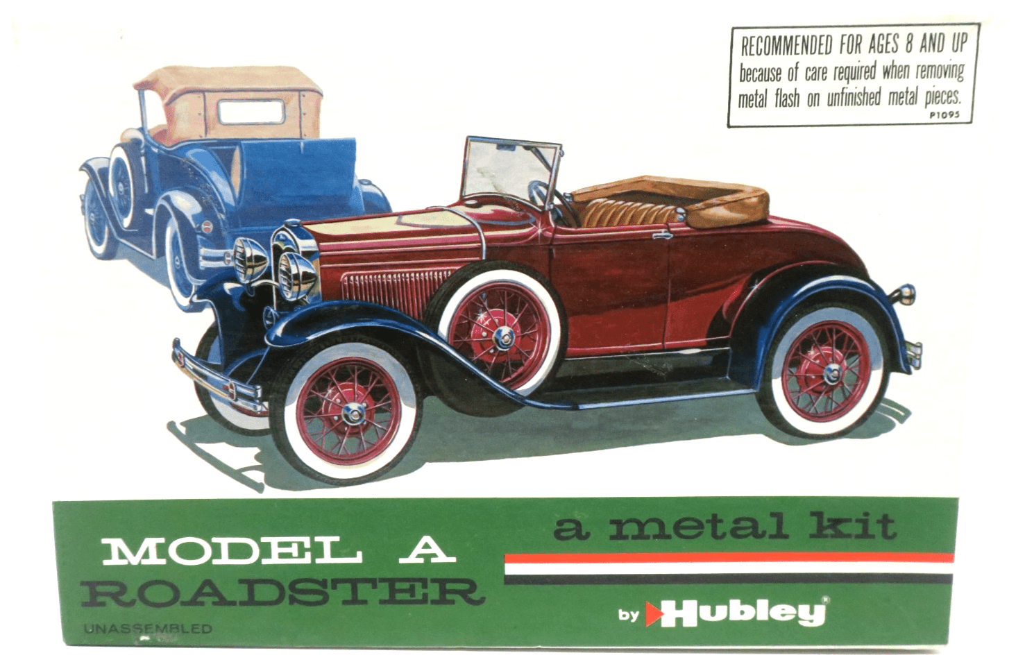 Vintage Hubley Model A Roadster Model Kit 4850 - WISE GUYS HOBBIES LLC
