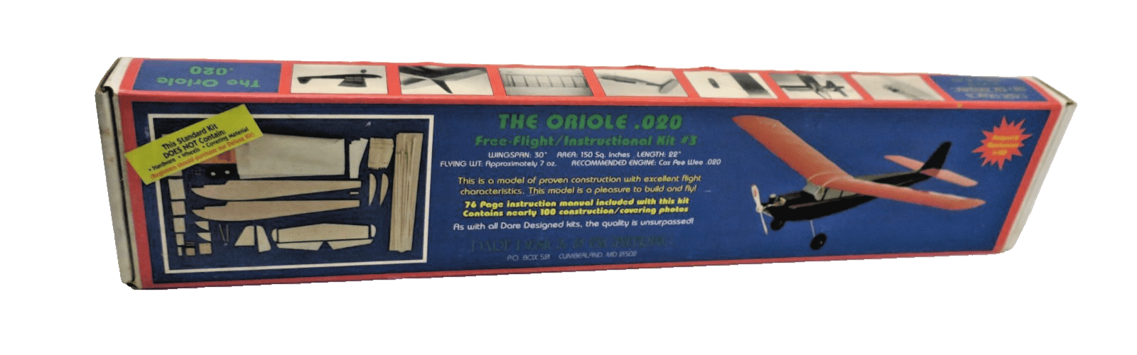 Vintage The Oriole .020 Dare Design and Engineering - WISE GUYS HOBBIES LLC