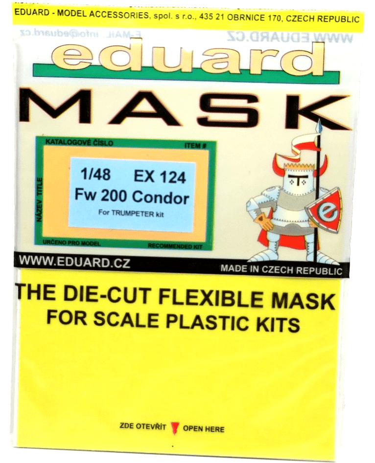 Eduard Mask 1/48 FW 200 Condor EX124 - WISE GUYS HOBBIES LLC