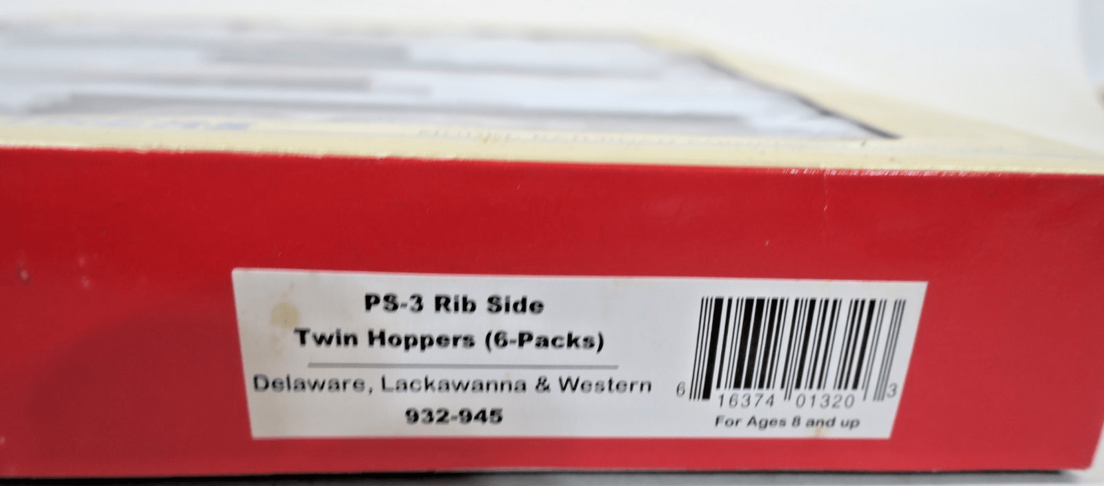 Walthers 932 - 945 HO Delaware Lackawanna DL&W PS - 3 Twin Hopper Train Car 6 Pack - WISE GUYS HOBBIES LLC