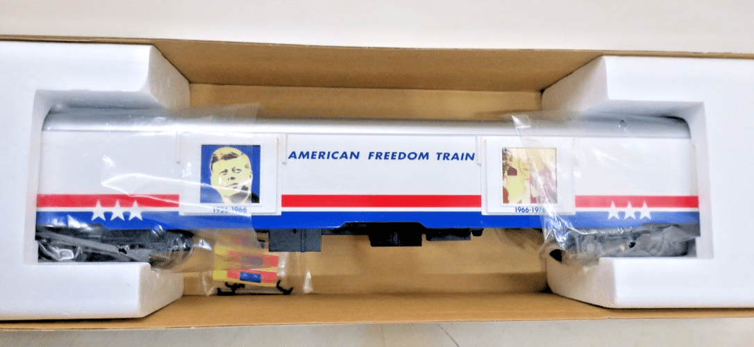 K - Line k4601 - 30110 O American Freedom Train 18" Aluminum Display Car 110 - NIB - WISE GUYS HOBBIES LLC