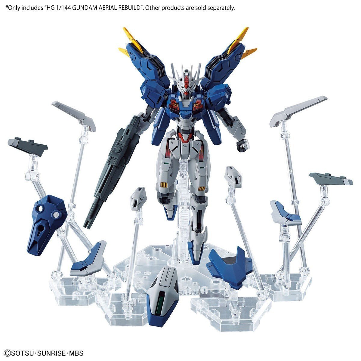 HG 1/144 GUNDAM AERIAL REBUILD Model Kit - WISE GUYS HOBBIES LLC