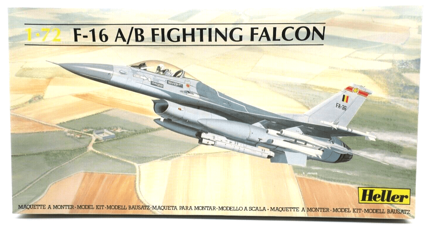 Heller 1/72 F-16 A/B Fighting Falcon Model Kit 80337 - WISE GUYS HOBBIES LLC