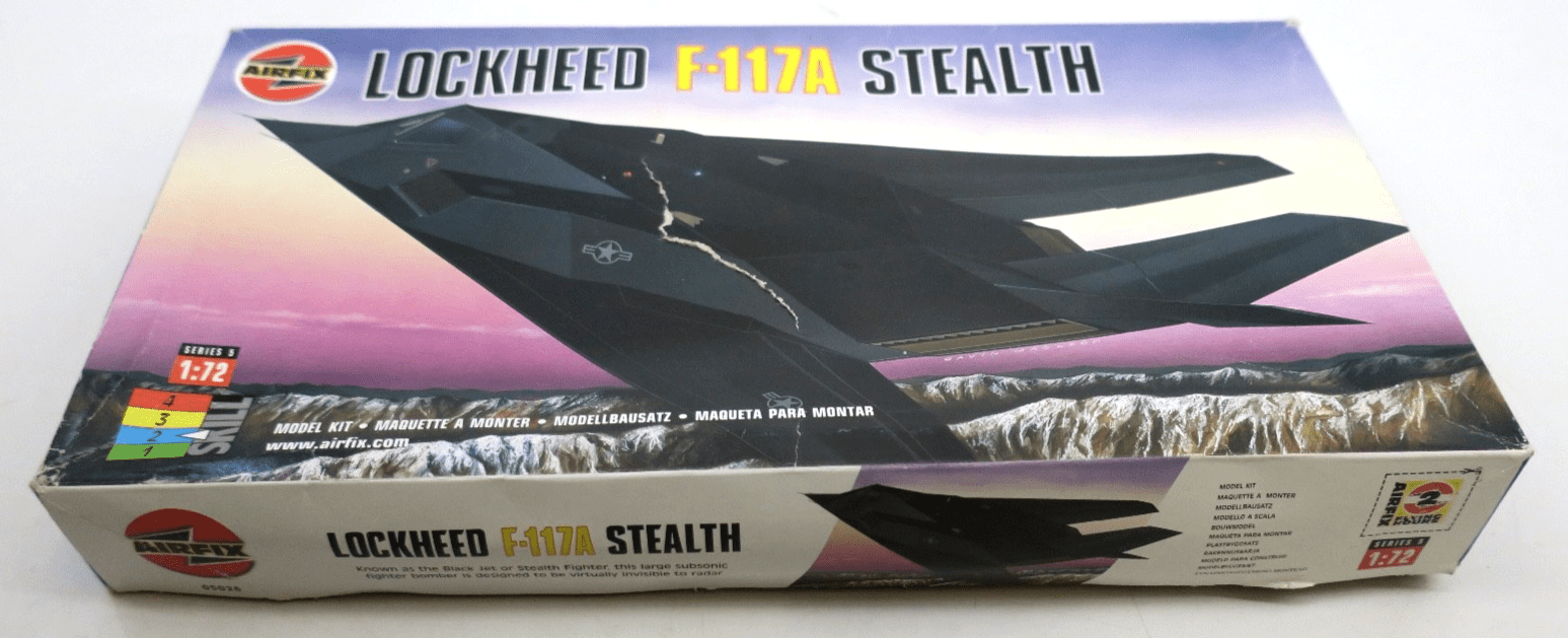 Airfix 1/72 Lockheed F-117A Stealth Model Kit - WISE GUYS HOBBIES LLC