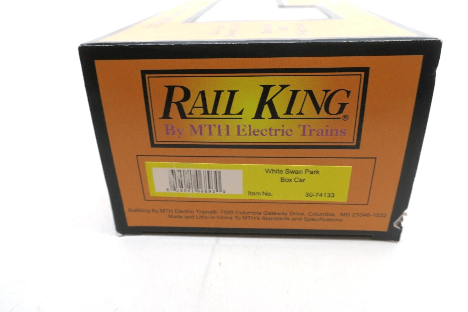MTH RAILKING WHITE SWAN PARK DOUBLE DOOR BOX CAR 30-74133 - WISE GUYS HOBBIES LLC
