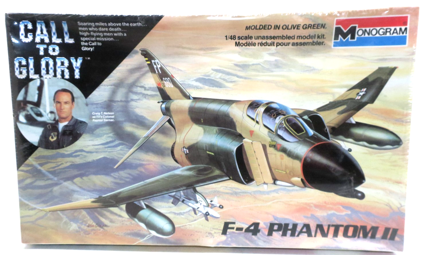 Monogram 1/48 Call To Glory F-4 Phantom II Plastic Model Kit 5814 SEALED - WISE GUYS HOBBIES LLC