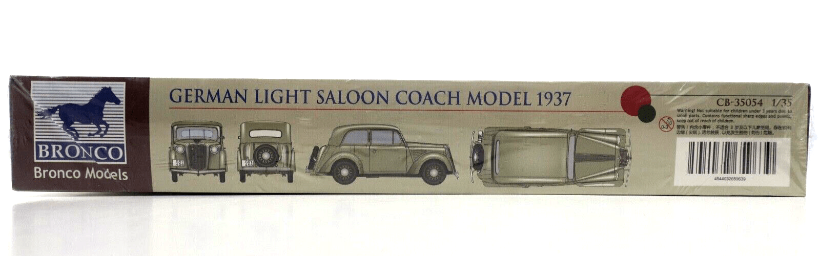 Bronco 1/35 German Light Saloon Coach Model 1937 Model Kit CB35054 - WISE GUYS HOBBIES LLC