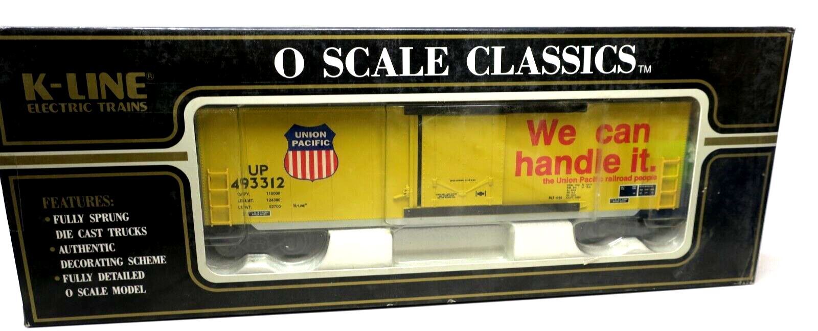 K-LINE K765-2111 UNION PACIFIC CLASSIC BOX CAR 493312 - WISE GUYS HOBBIES LLC