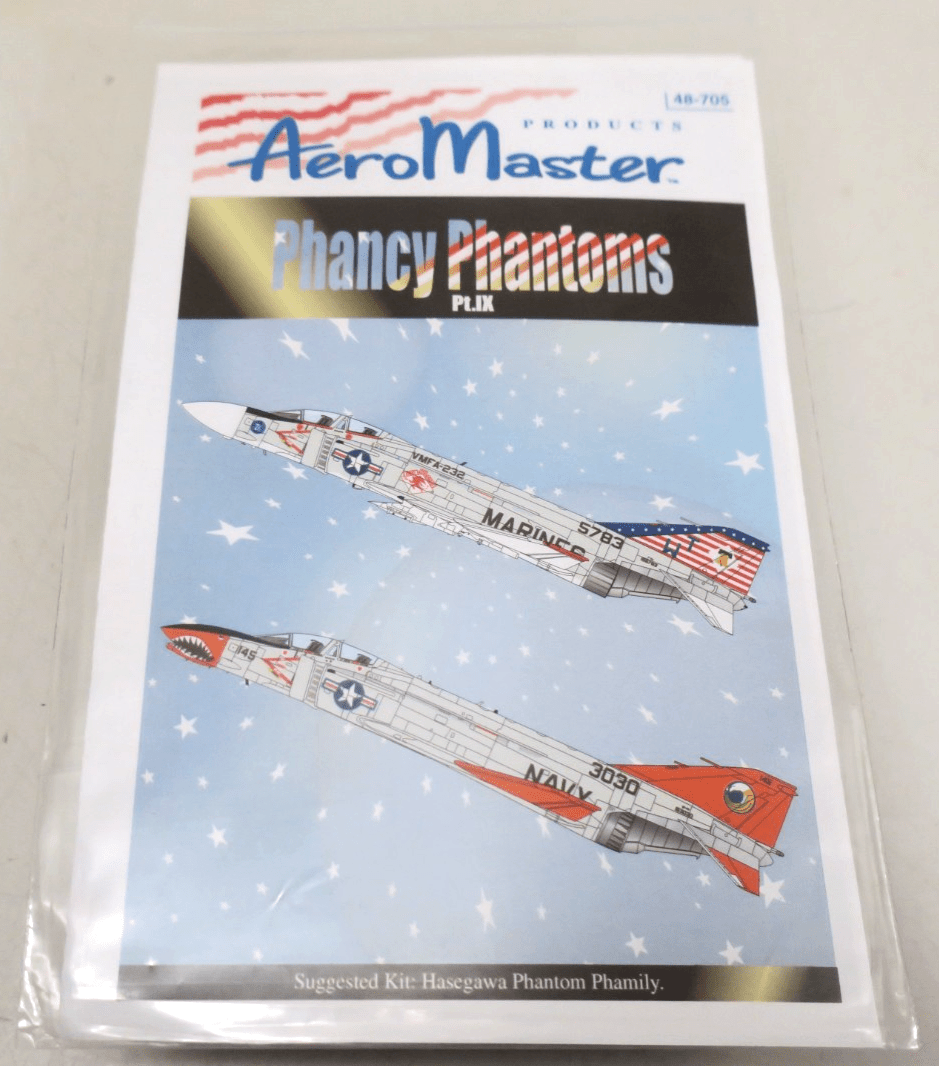Aeromaster Decals 48 - 705 - Phancy Phantoms Part IX - WISE GUYS HOBBIES LLC