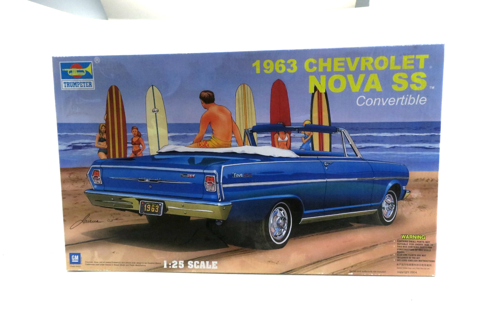 Trumpeter 1/25 1963 Chevrolet Nova SS Convertible Model Kit #02504