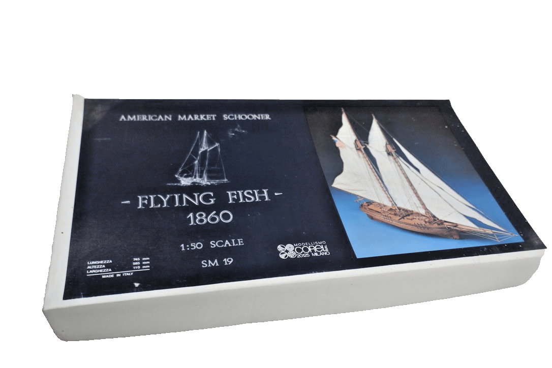 Corel SM19 Boat Scale 1:50 Model High Ship Merchant Goletta Flying Fish - WISE GUYS HOBBIES LLC