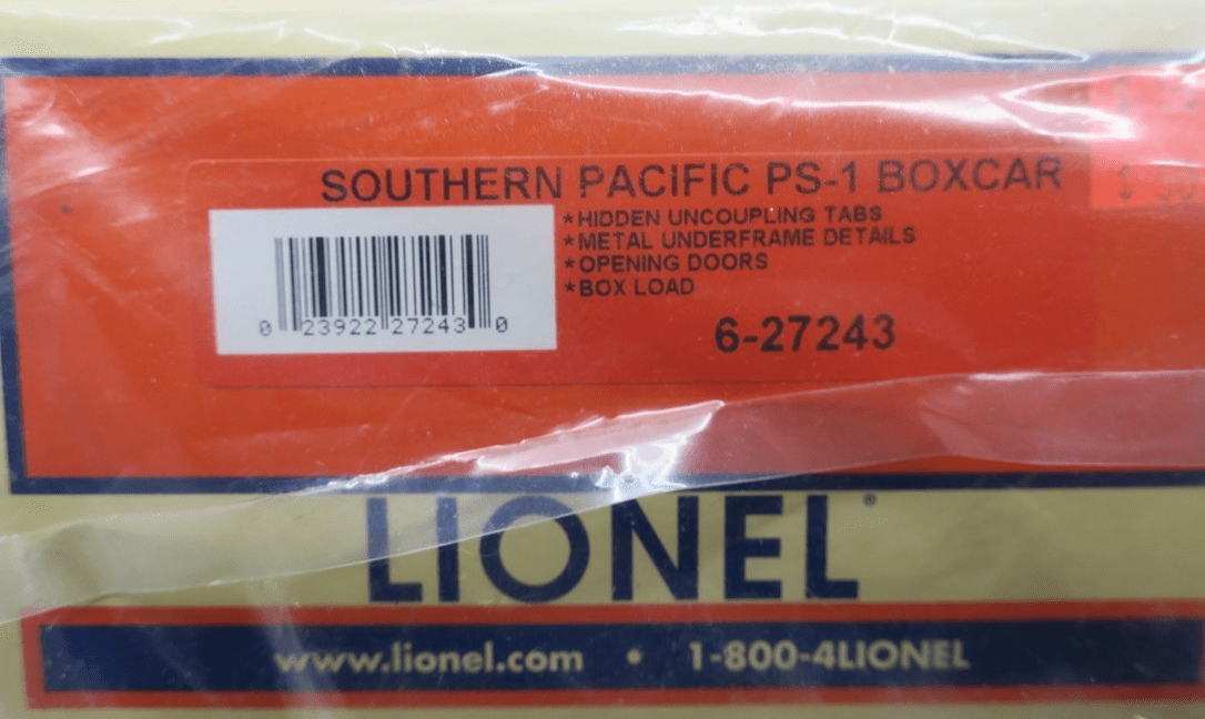 LIONEL SOUTHERN PACIFIC OVERNIGHT PS-1 BOXCAR 6-27243! O SCALE FREIGHT TRAIN 40' - WISE GUYS HOBBIES LLC