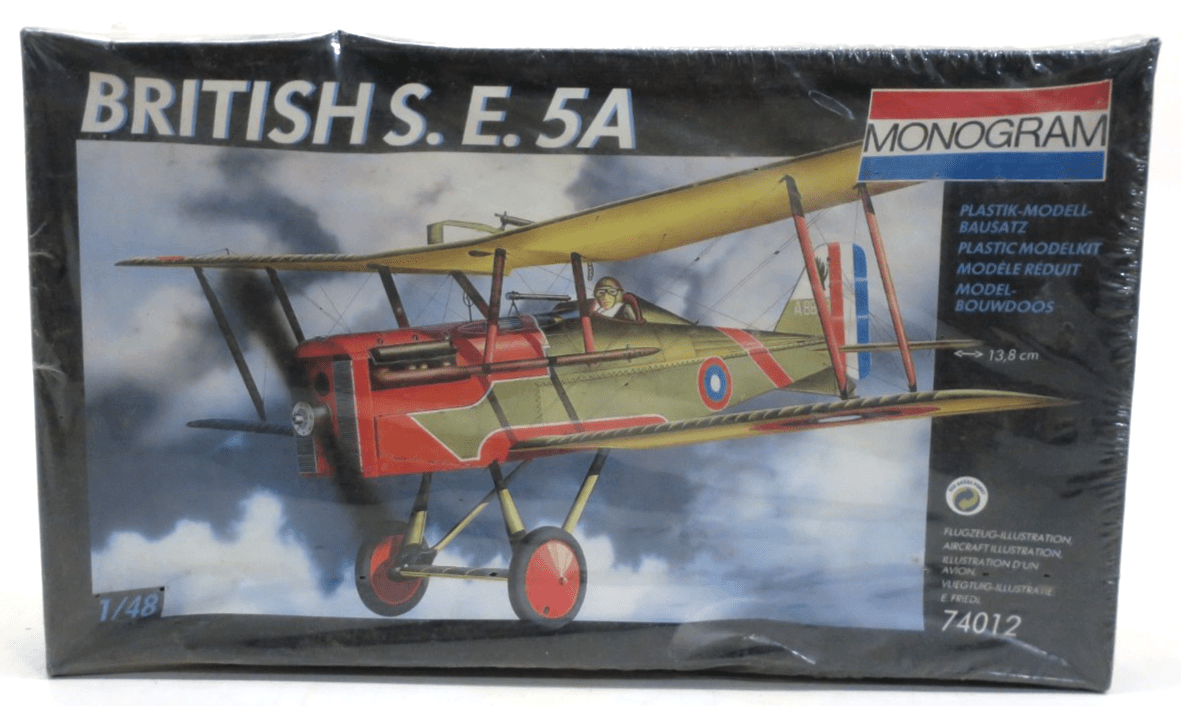 Monogram 1/48 British S.E. 5A Model Kit 74012 SEALED - WISE GUYS HOBBIES LLC
