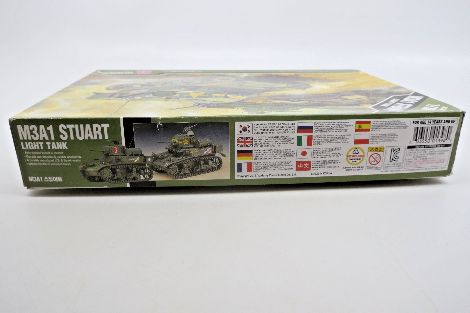 Academy 1/35 M3A1 Stuart Light Tank Model Kit 13269 - WISE GUYS HOBBIES LLC