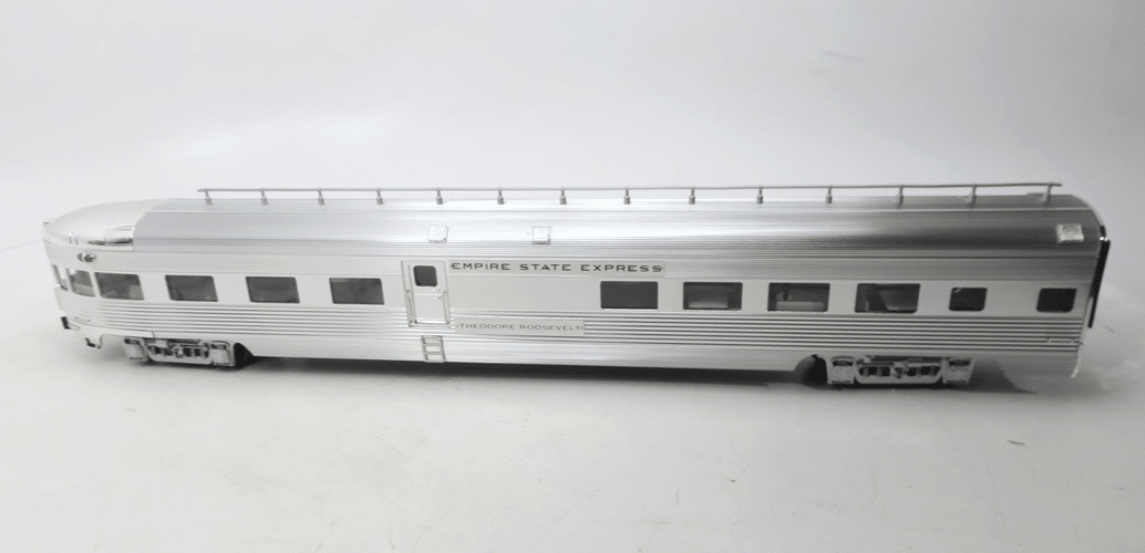 K-Line K4670-40054 NYC "Theodore Roosevelt" 21" Aluminum Observation Car 3Rail - WISE GUYS HOBBIES LLC