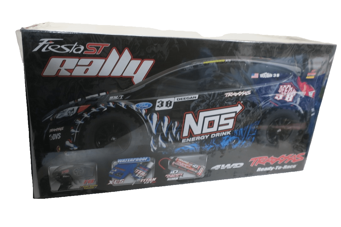 Traxxas 1/10 Ford Fiesta ST Rally 38 Brian Deegan NOS Energy Shelf Queen - WISE GUYS HOBBIES LLC