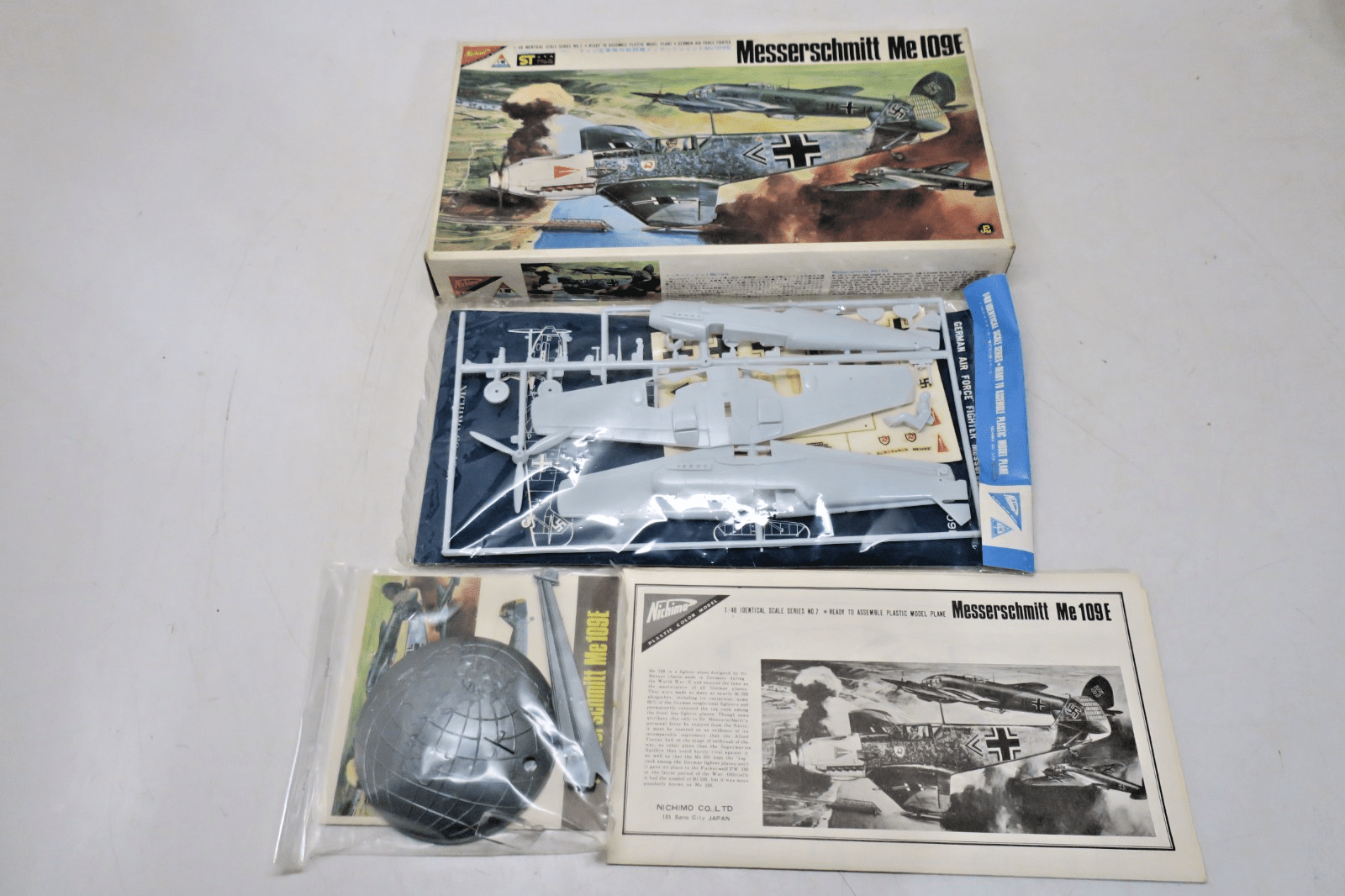 Nichimo 1/48 Messerschmitt Me 109E Model Kit 4807 - 250 - WISE GUYS HOBBIES LLC