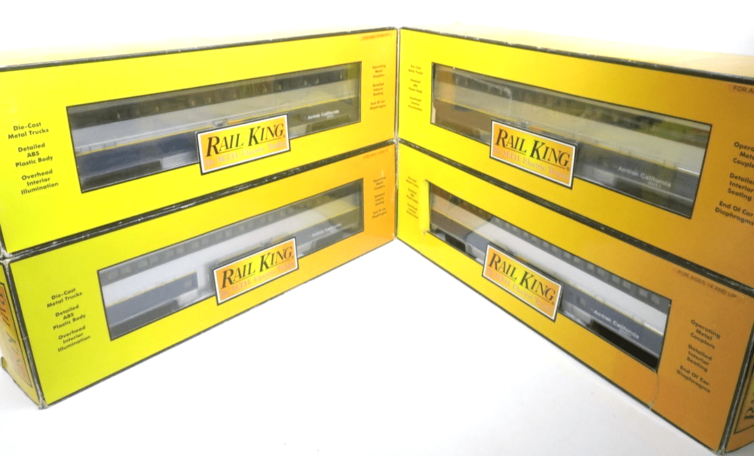 MTH RailKing Amtrak Superliner 4 Passenger Cars 30-6511 - WISE GUYS HOBBIES LLC