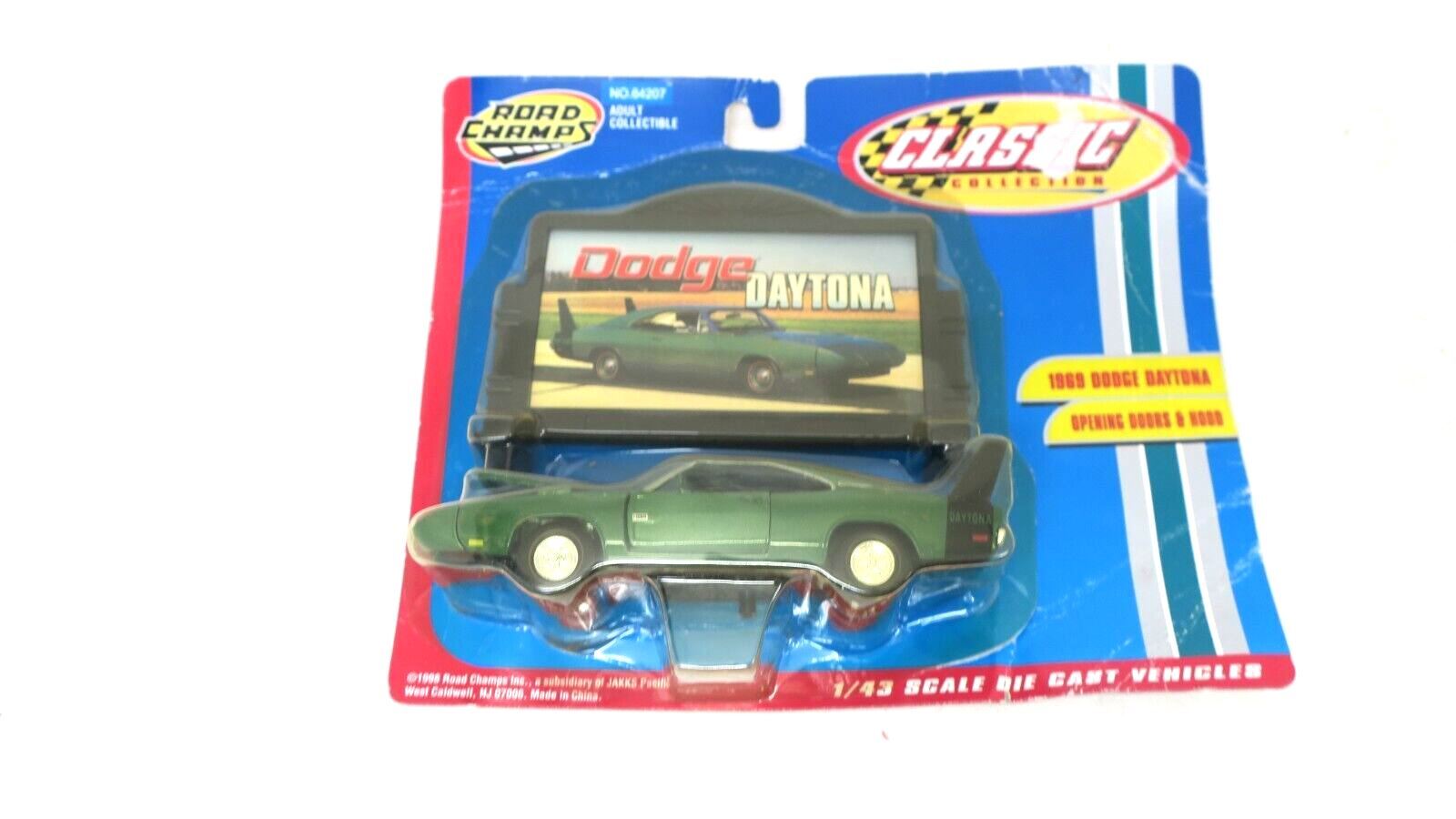 Road Champs 1969 Dodge Daytona with Billboard Classic Collection 1:43 - WISE GUYS HOBBIES LLC
