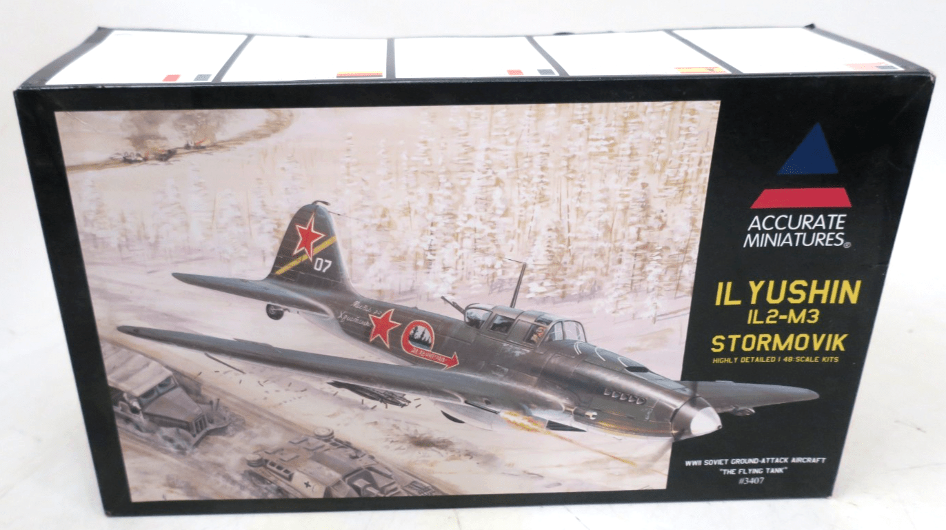 Accurate Miniatures 1/48 IL Yushin IL - 2 - M3 Stormovik Model Kit 3407 - WISE GUYS HOBBIES LLC