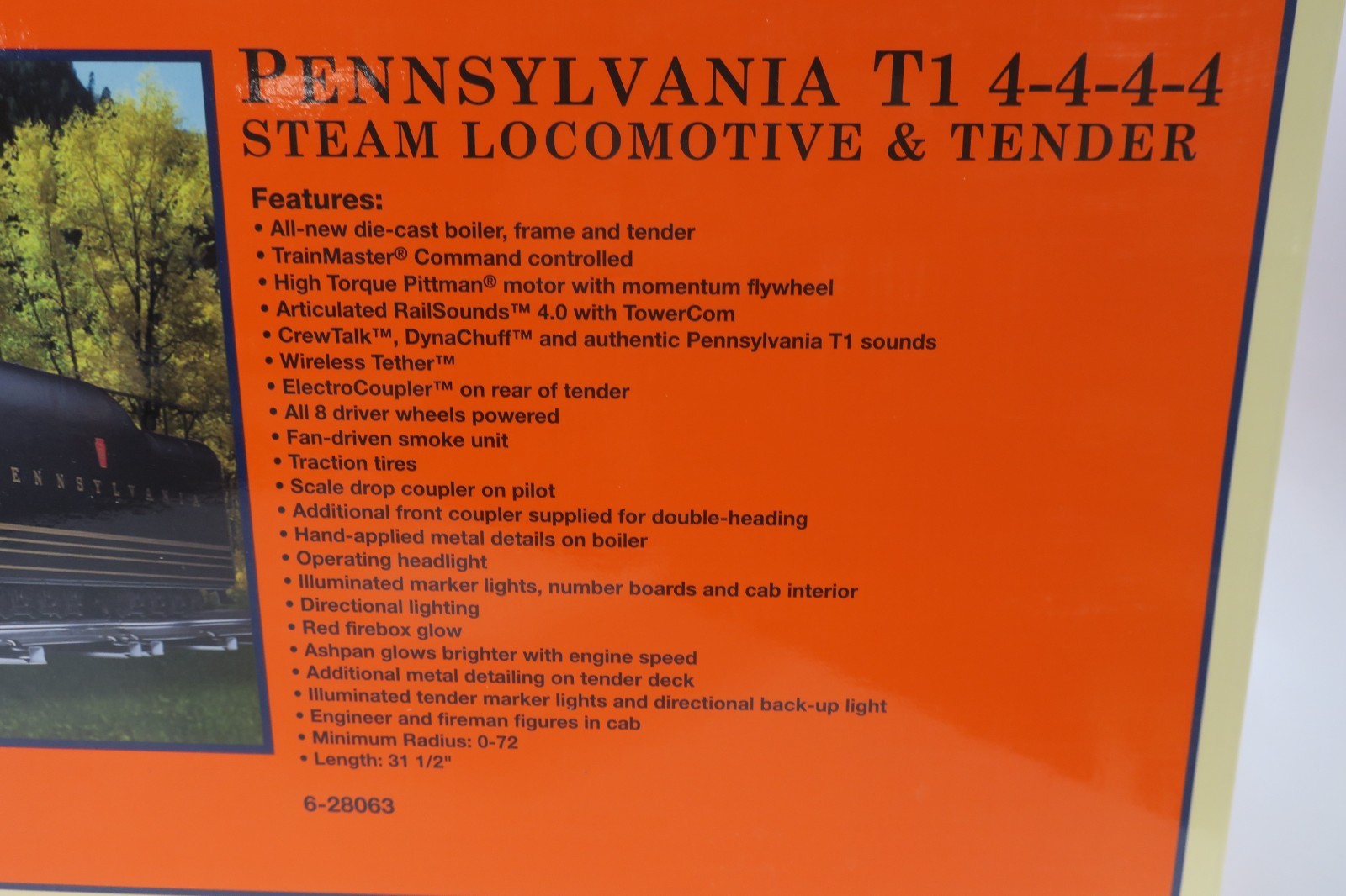 Lionel 6-28063 Pennsylvania T-1 4-4-4-4 Duplex Steam Locomotive & Tender # 5511