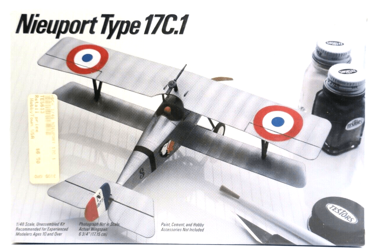 Testors 1/48 Nieuport Type 17C.1 Model Kit - WISE GUYS HOBBIES LLC