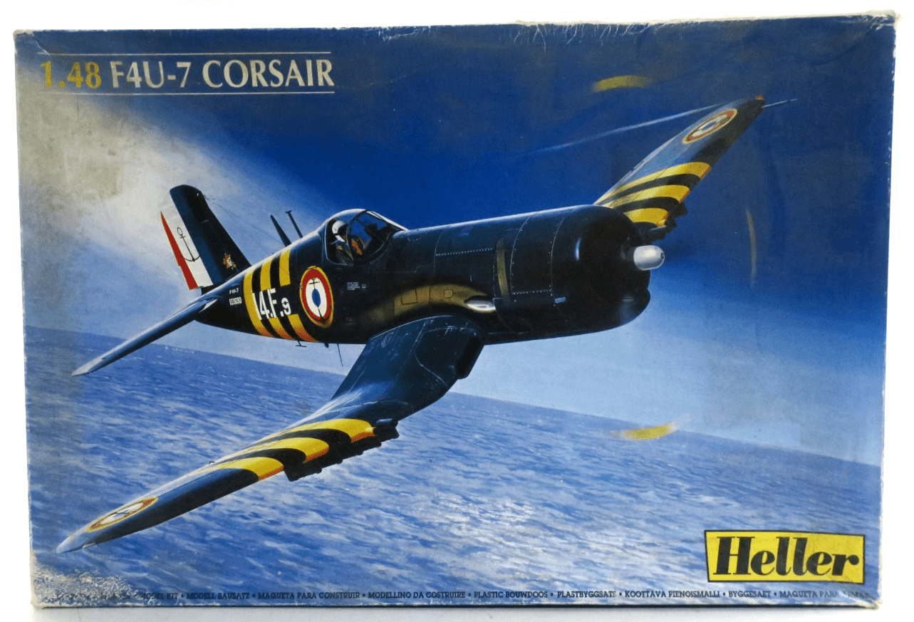 Heller 1/48 F4U-7 Corsair Model Kit 80415 - WISE GUYS HOBBIES LLC