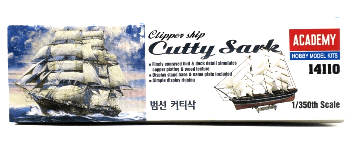 Academy 1/350 Cutty Sark Model Kit - WISE GUYS HOBBIES LLC