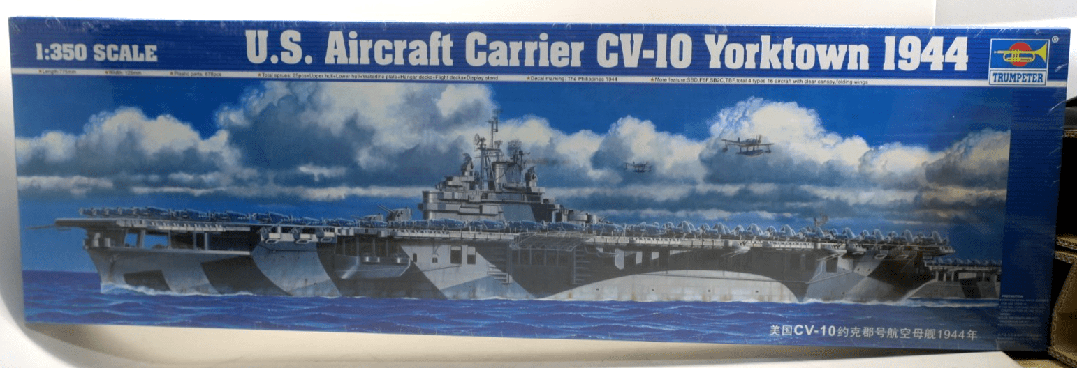 Trumpeter 1/350 U.S. Carrier CV-10 Yorktown 1944 Model Kit 05603 SEALED - WISE GUYS HOBBIES LLC