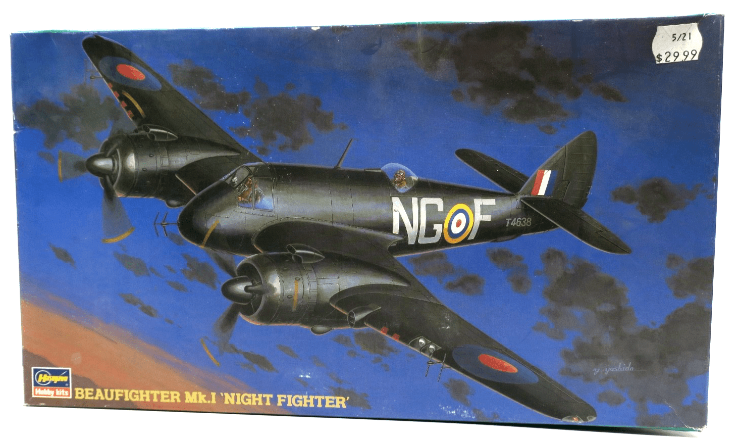Hasegawa 1/72 Beaufighter Mk. I Night Fighter Model Kit - WISE GUYS HOBBIES LLC