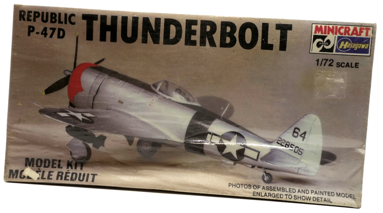 Hasegawa 1/72 Republic P - 47D Thunderbolt Model Kit - WISE GUYS HOBBIES LLC