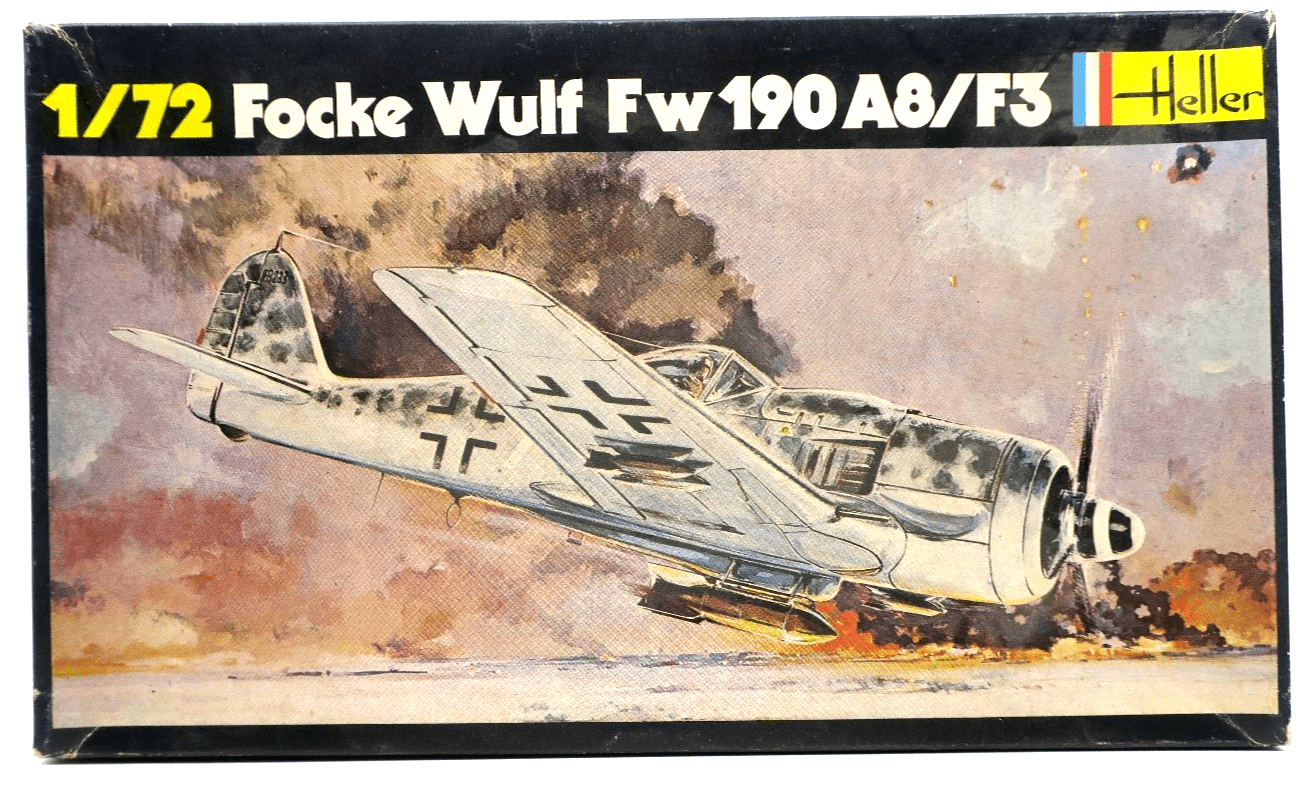 Heller 1/72 Focke Wulf FW 190 A8/F3 Model Kit N235 - WISE GUYS HOBBIES LLC