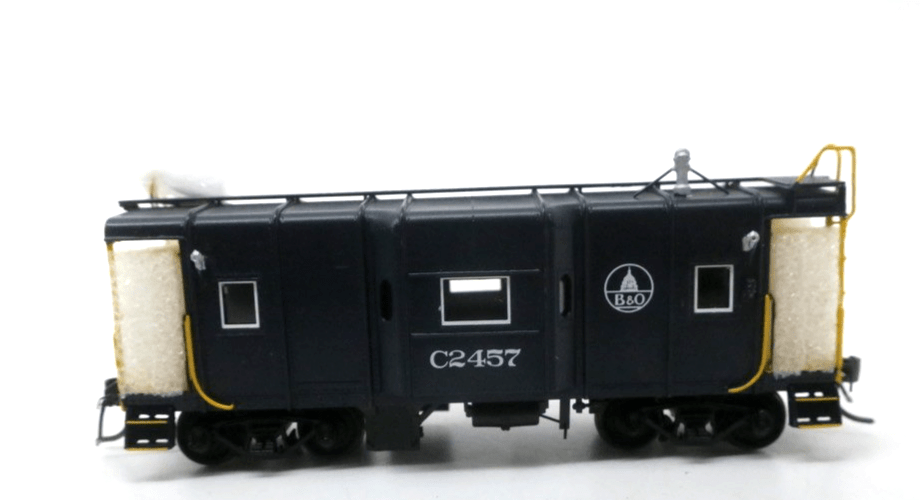 HO Brass Overland 4205.1 Baltimore & Ohio I-12 Modernized Caboose C2457 (Blue) - WISE GUYS HOBBIES LLC