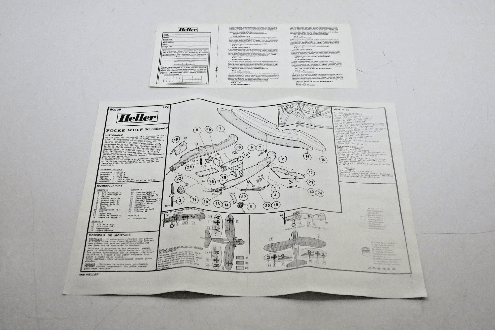 Heller 1/72 Focke Wulf 56 Stosser Model Kit - WISE GUYS HOBBIES LLC