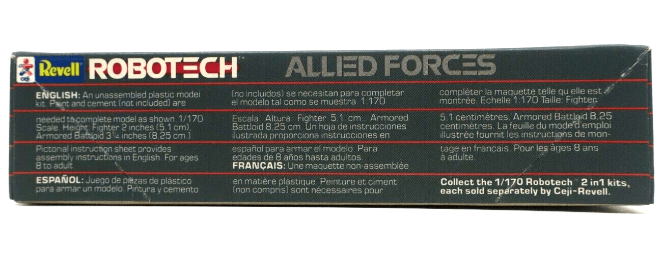Revell 1/170 Robotech 2 in 1 Kit Allied Forces Model Kit 1138 - WISE GUYS HOBBIES LLC