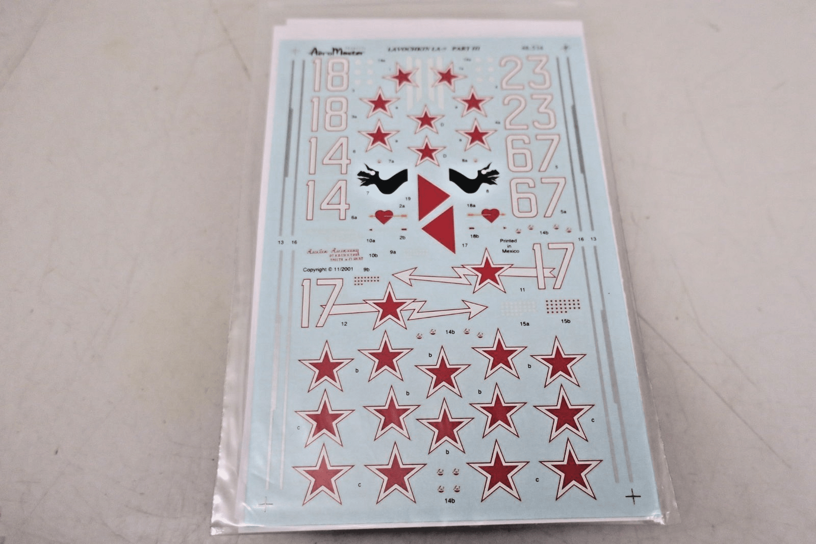 Aeromaster Decals 48 - 534 - Falcons of the Red Star, Part III (Lavochkin LA - 7) - WISE GUYS HOBBIES LLC