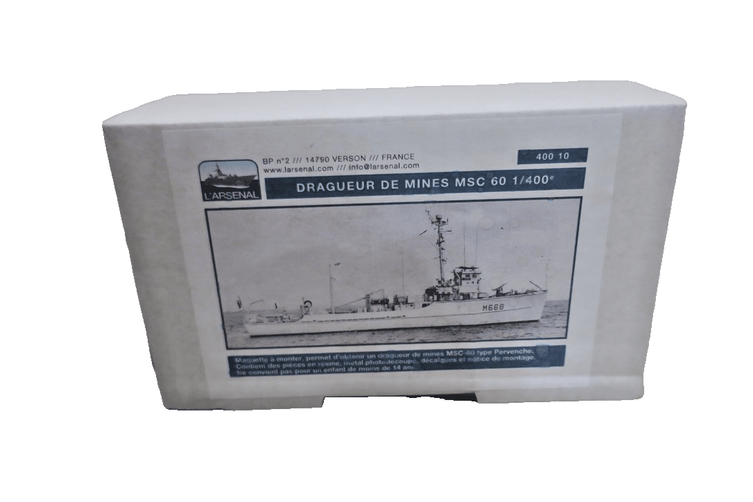 L'Arsenal Models 1/400 FRENCH MSC 60 CLASS MINE SWEEPER Resin & PE Model - WISE GUYS HOBBIES LLC