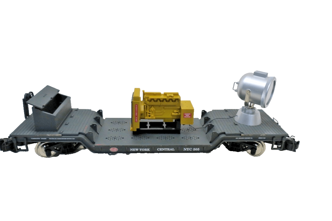 USA Trains R17329 G GN Searchlight - Style Depressed - Center Flat Car w/Generator - WISE GUYS HOBBIES LLC