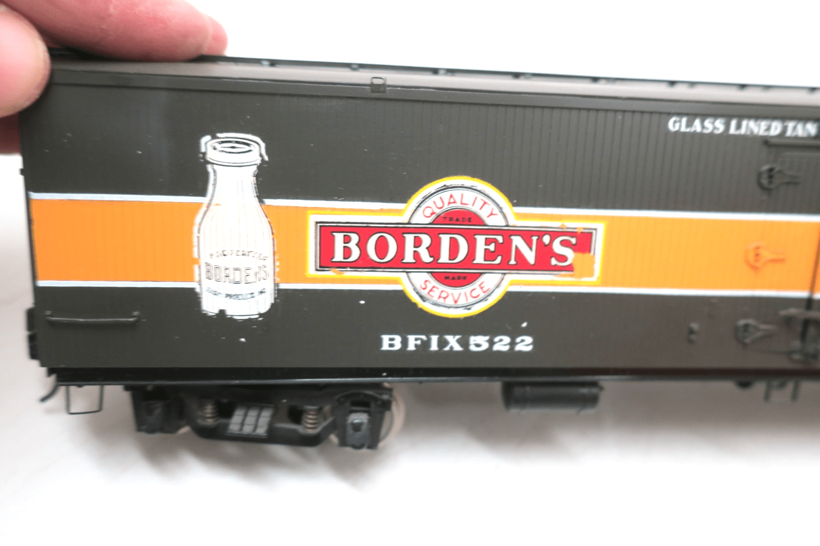 Precision Scale/PSC 16119 Brass 50' Pfaudler Milk Tank Car Reefer Borden's - WISE GUYS HOBBIES LLC