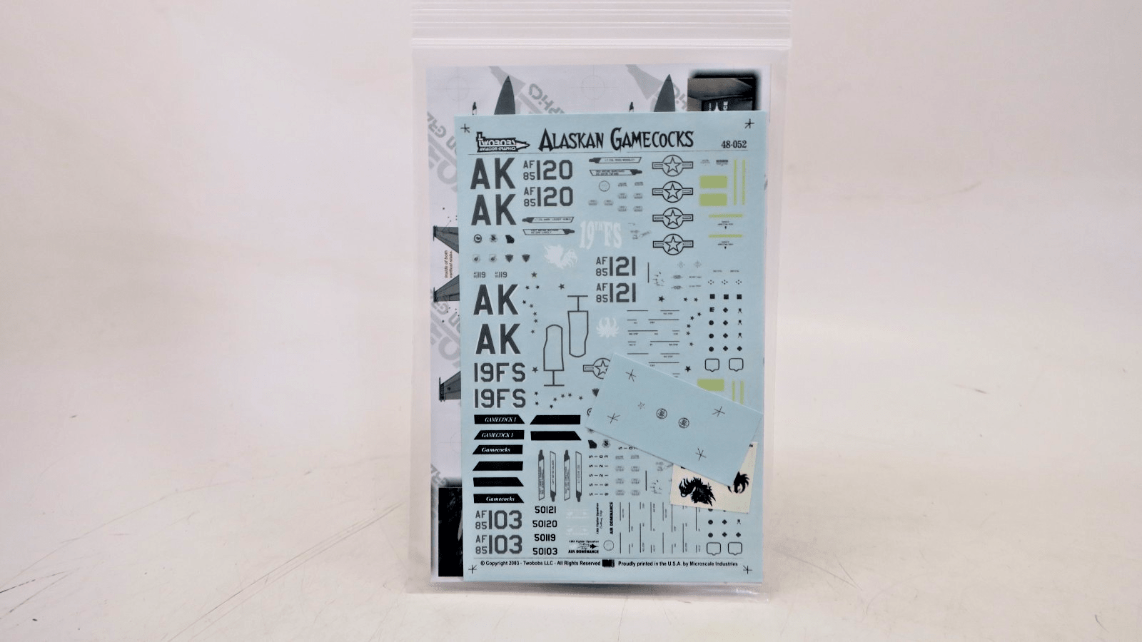 TwoBobs Aviation Graphics 1/48 F-15C Alaskan Gamecocks Decals 48-052 - WISE GUYS HOBBIES LLC