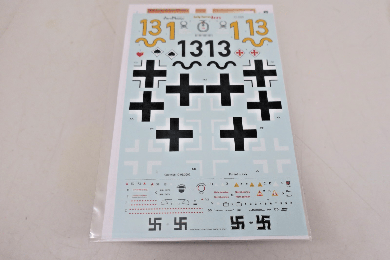 Aeromaster Decals 32 - 009 Early Gustav Aces - WISE GUYS HOBBIES LLC